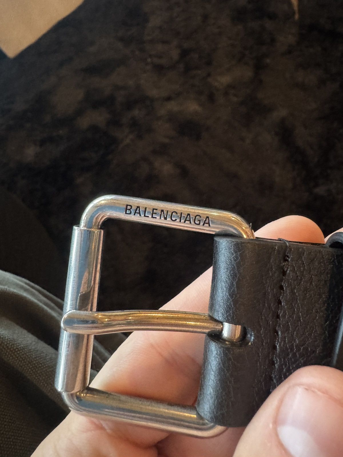 Balenciaga Balenciaga Bottle Cap belt black mens Size ONE SIZE - 5 Thumbnail
