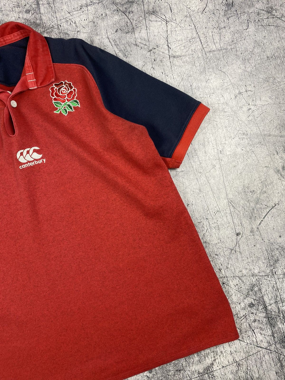Canterbury of New Zealand Canterbury England Rugby World Cup Polo T-Shirt Size M Size US M / EU 48-50 / 2 - 4 Thumbnail