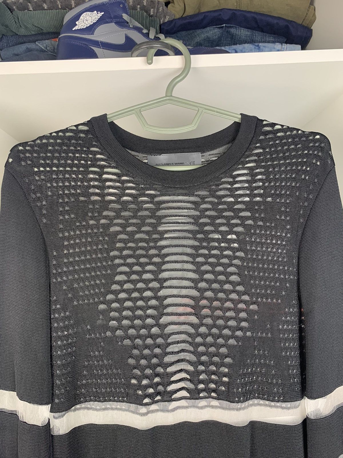 Alexander Wang Alexander Wang x H&M Long Sleeve Tunic Top with Perforated Size S / US 4 / IT 40 - 2 Thumbnail
