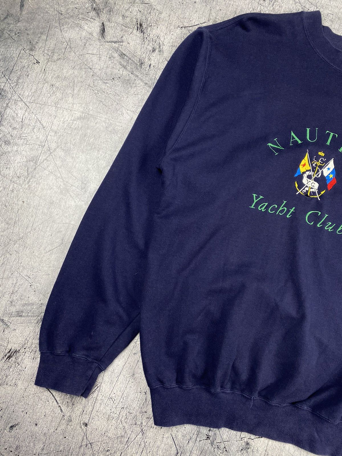 Nautica Vintage 90s Nautica Yacht Club Sweatshirt Size XL Size US XL / EU 56 / 4 - 3 Thumbnail