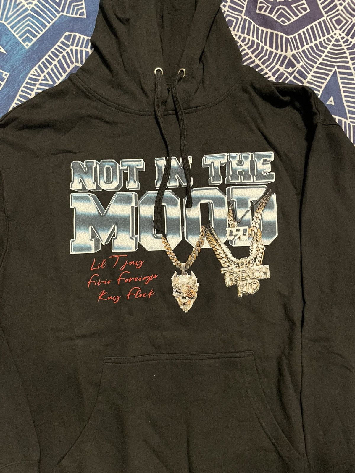 Rap Tees Lil Tjay Not In The Mood Hoodie Size US L / EU 52-54 / 3 - 2 Thumbnail