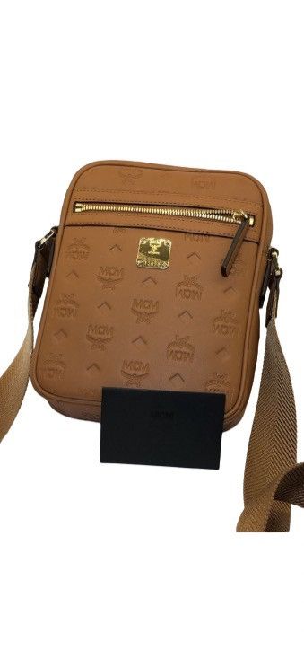 MCM MCM Gold Logo Monogram Crossbody Messenger Bag Fall 2022 Size ONE SIZE - 2 Thumbnail