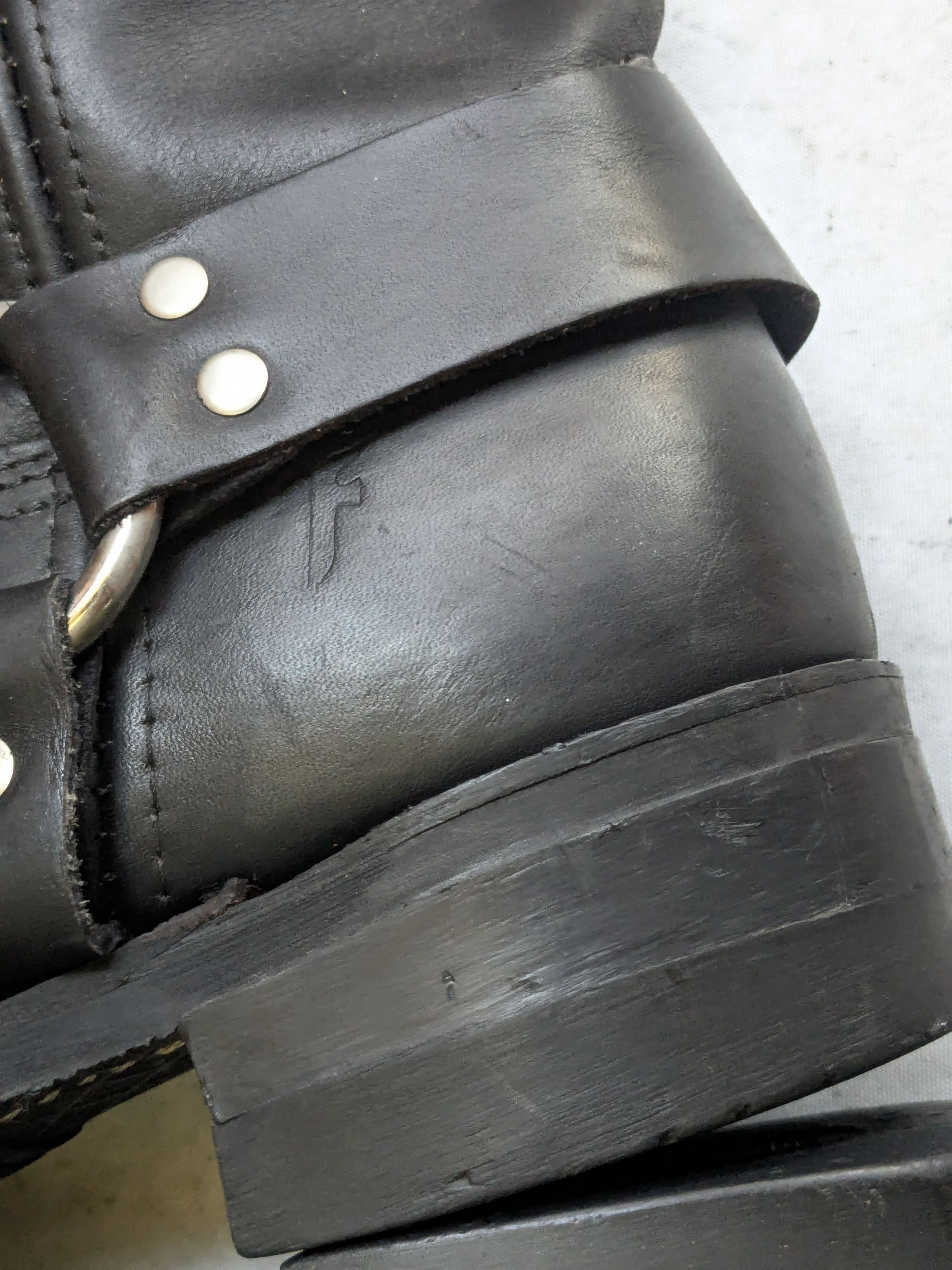 Frye Frye Harness Boots Black 11 M Leather Buckle Size US 11 / EU 44 - 15 Thumbnail