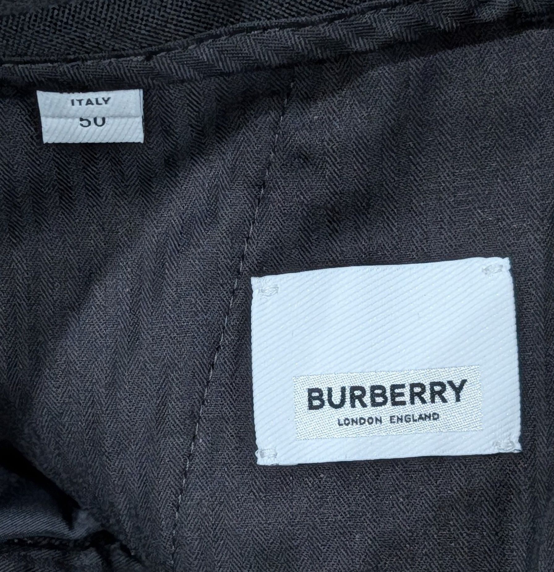 Burberry Burberry Two-Tone Tapered Trousers Pants Black 50 US 34 Size US 34 / EU 50 - 7 Thumbnail