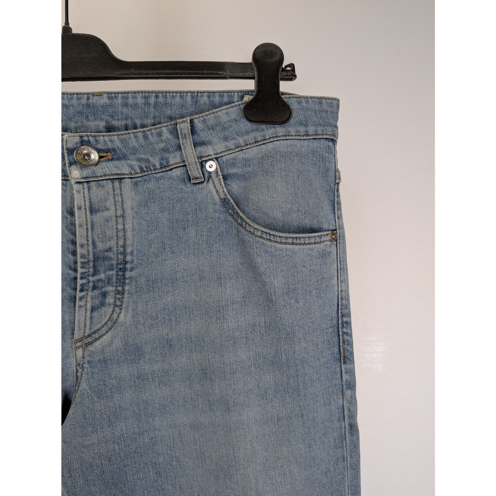 Brunello Cucinelli o1rshd1 Skinny Fit Denim Jean in Blue Size US 36 / EU 52 - 4 Thumbnail