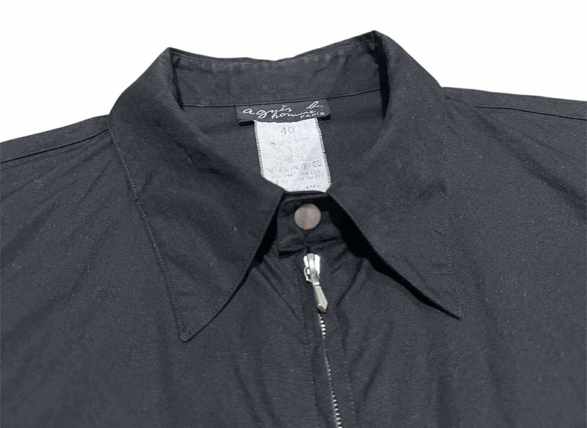 agnes b. 🔥Vintage Agnes B Black Zip Up Shirt Gothic Size US L / EU 52-54 / 3 - 6 Thumbnail