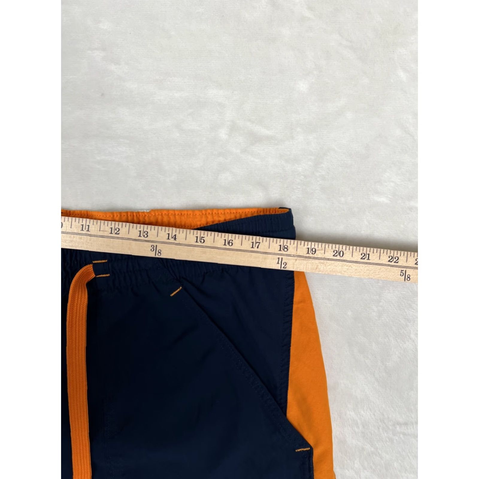 Nike VINTAGE Nike Swim Board Trunks L Men Blue Orange Y2K Surf Beach 90s Athleisure Trunks Mens Size US 33 - 7 Thumbnail