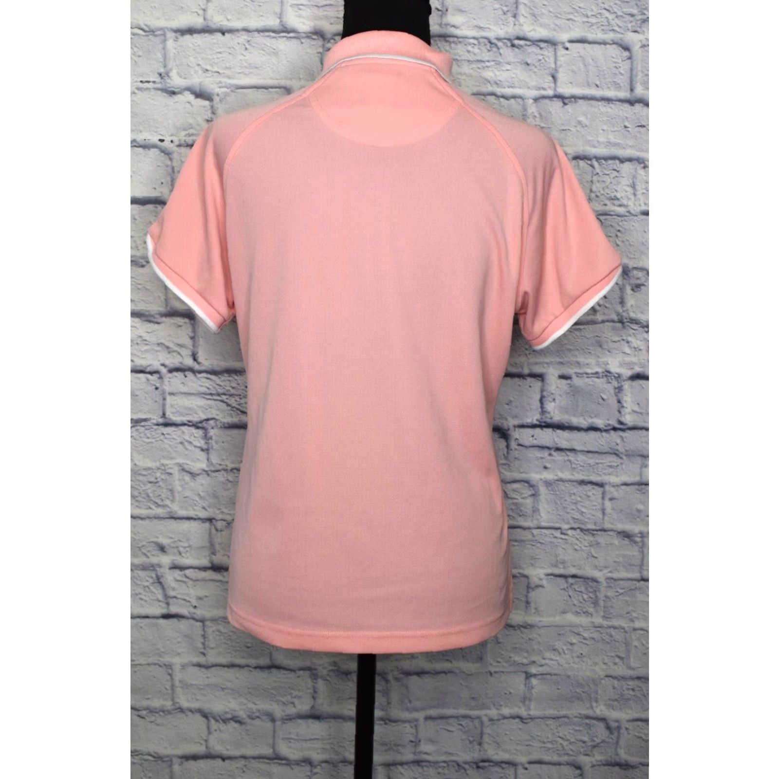 Vintage Kate Lord Polo Shirt Tennis Short Sleeve Womens Small Pink Cap Sleeve Collared Regular 100% Polyester Activewear Size S / US 4 / IT 40 - 3 Thumbnail