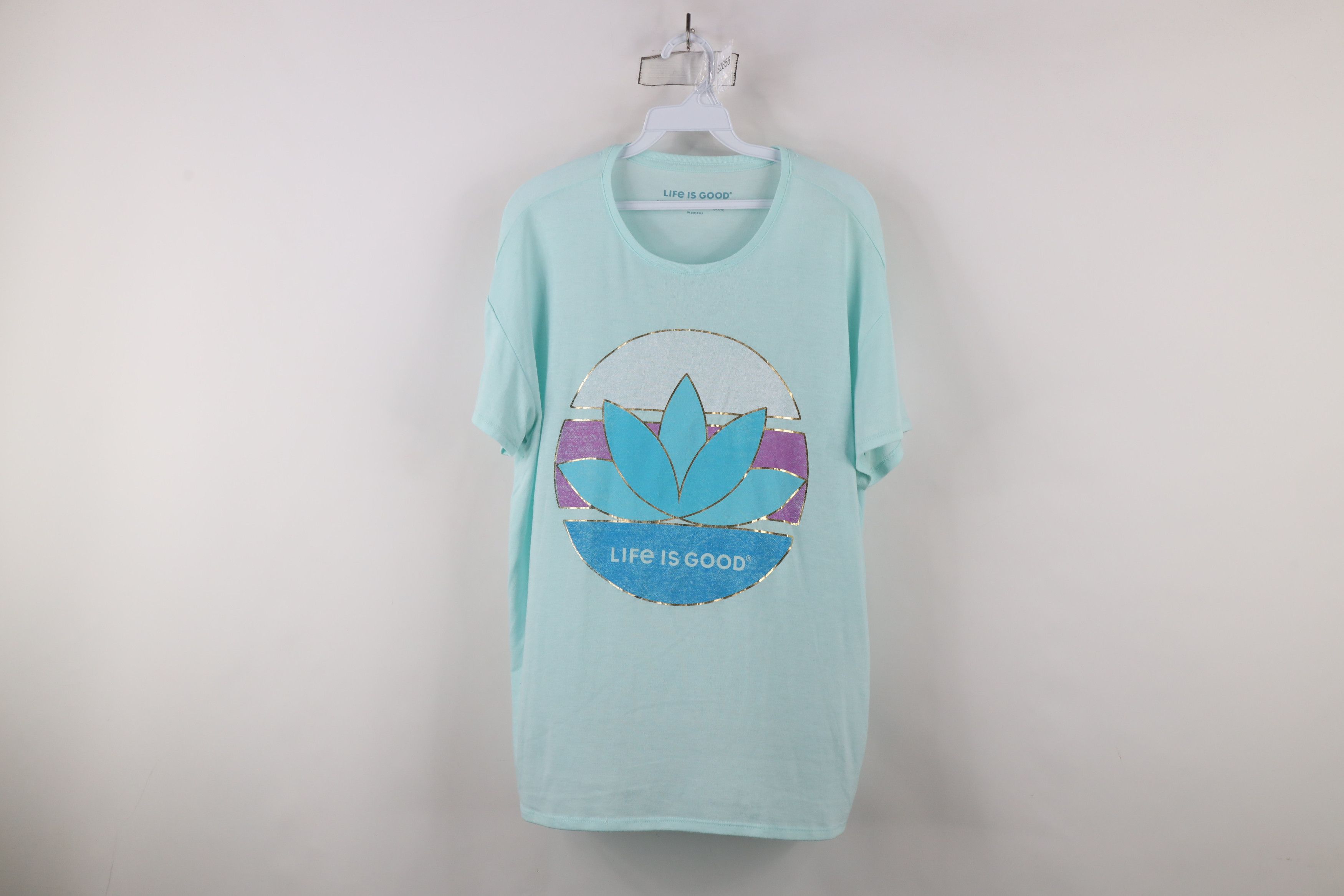 Life is Good × Vintage Life Is Good Spell Flower of Life Knit Short Sleeve T-Shirt Size L / US 10 / IT 46 - 1 Thumbnail
