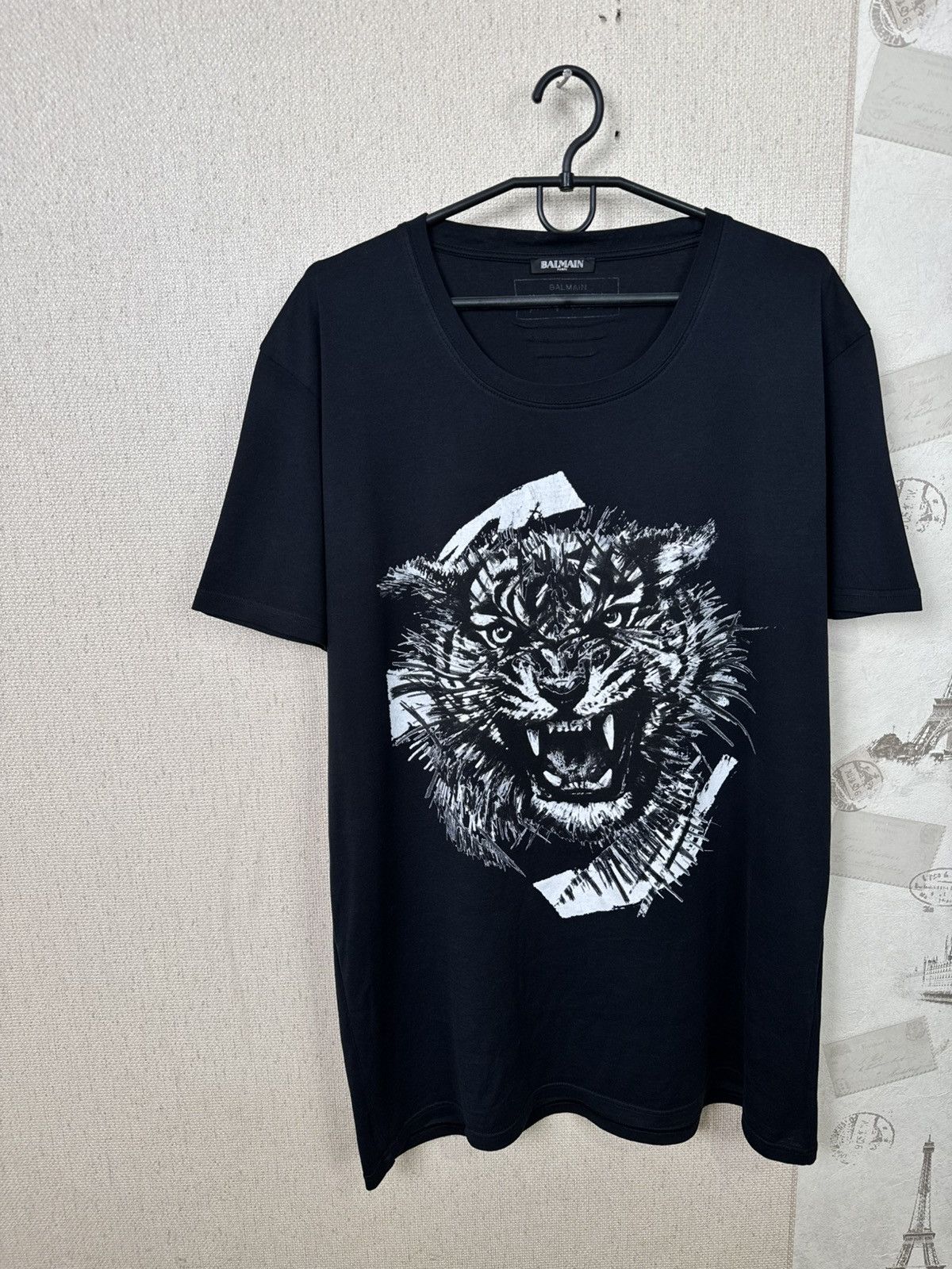 Balmain Balmain T shirt Tiger Print Luxury Black XL Size US XL / EU 56 / 4 - 5 Thumbnail