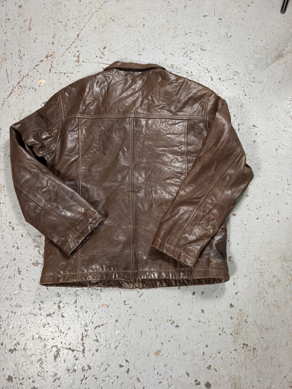 Danier Vintage Danier Faded Classic Leather Brown Jacket Size US L / EU 52-54 / 3 - 5 Thumbnail
