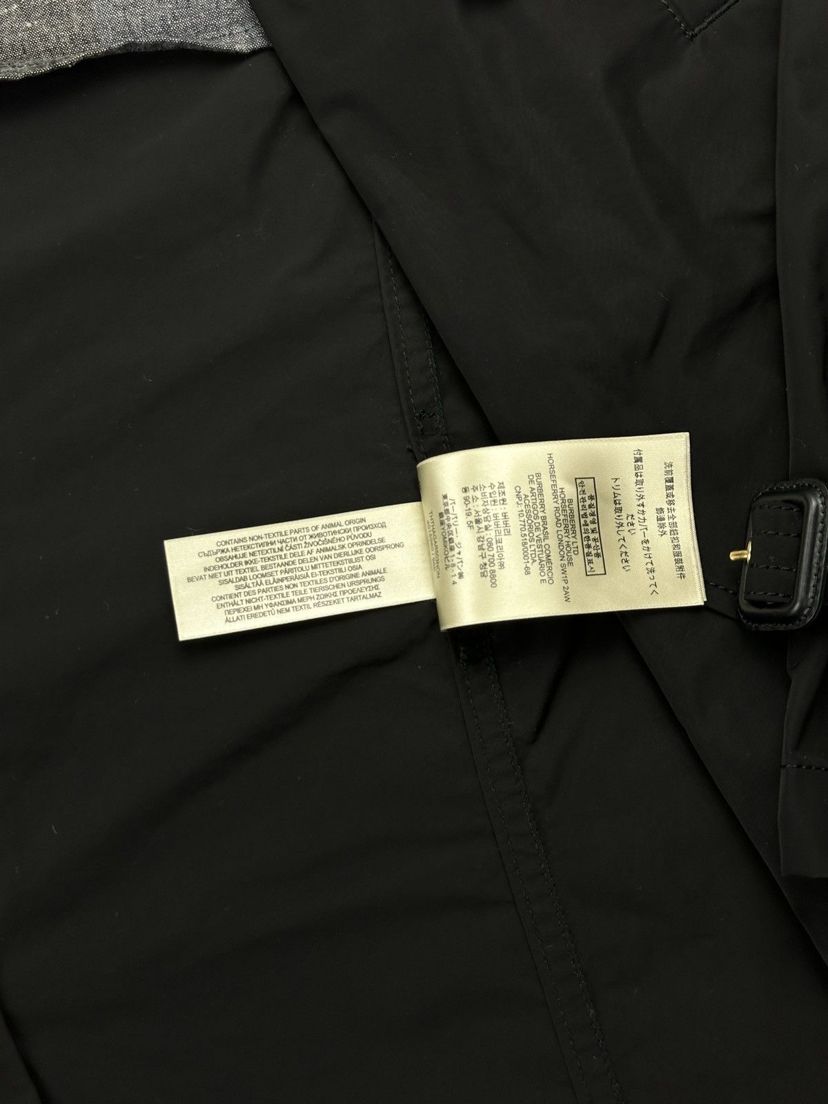 Black Burberry Trench Coat
