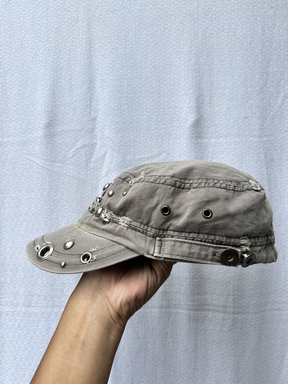 If Six Was Nine × Japanese Brand × Le Grande Bleu (L.G.B.) Distressed studded gothic hats Size ONE SIZE - 5 Thumbnail