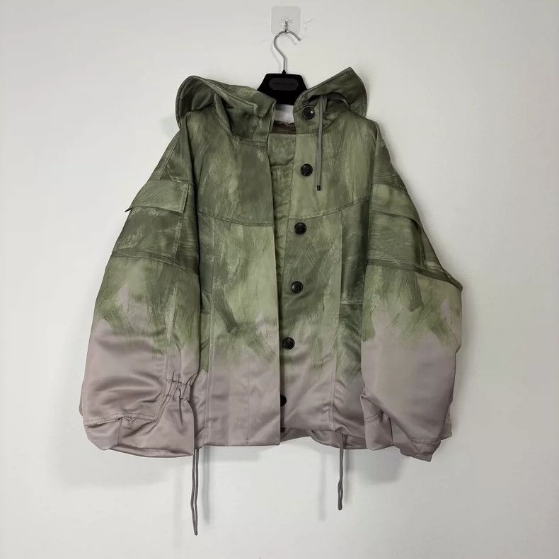 Dries Van Noten DRIES VAN NOTEN Green gradient cotton jacket Size US XS / EU 42 / 0 - 1 Thumbnail