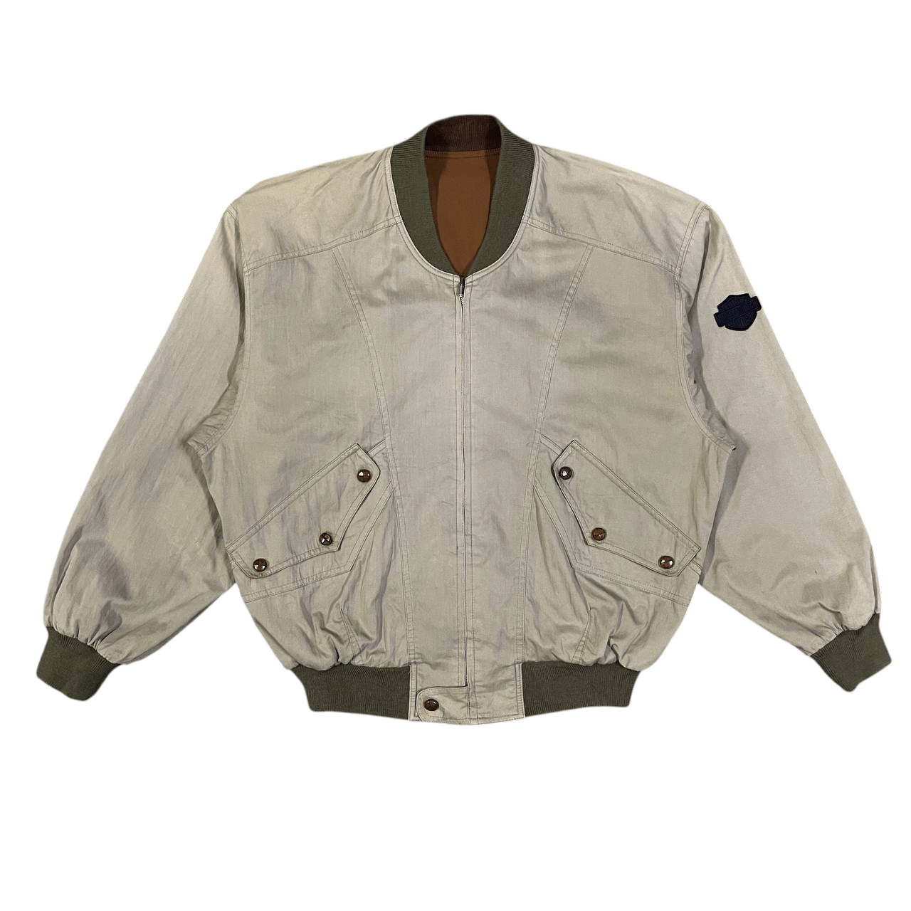 Harley Davidson Vintage Harley Davidson Bomber Jacket Reversible Size US L / EU 52-54 / 3 - 3 Thumbnail