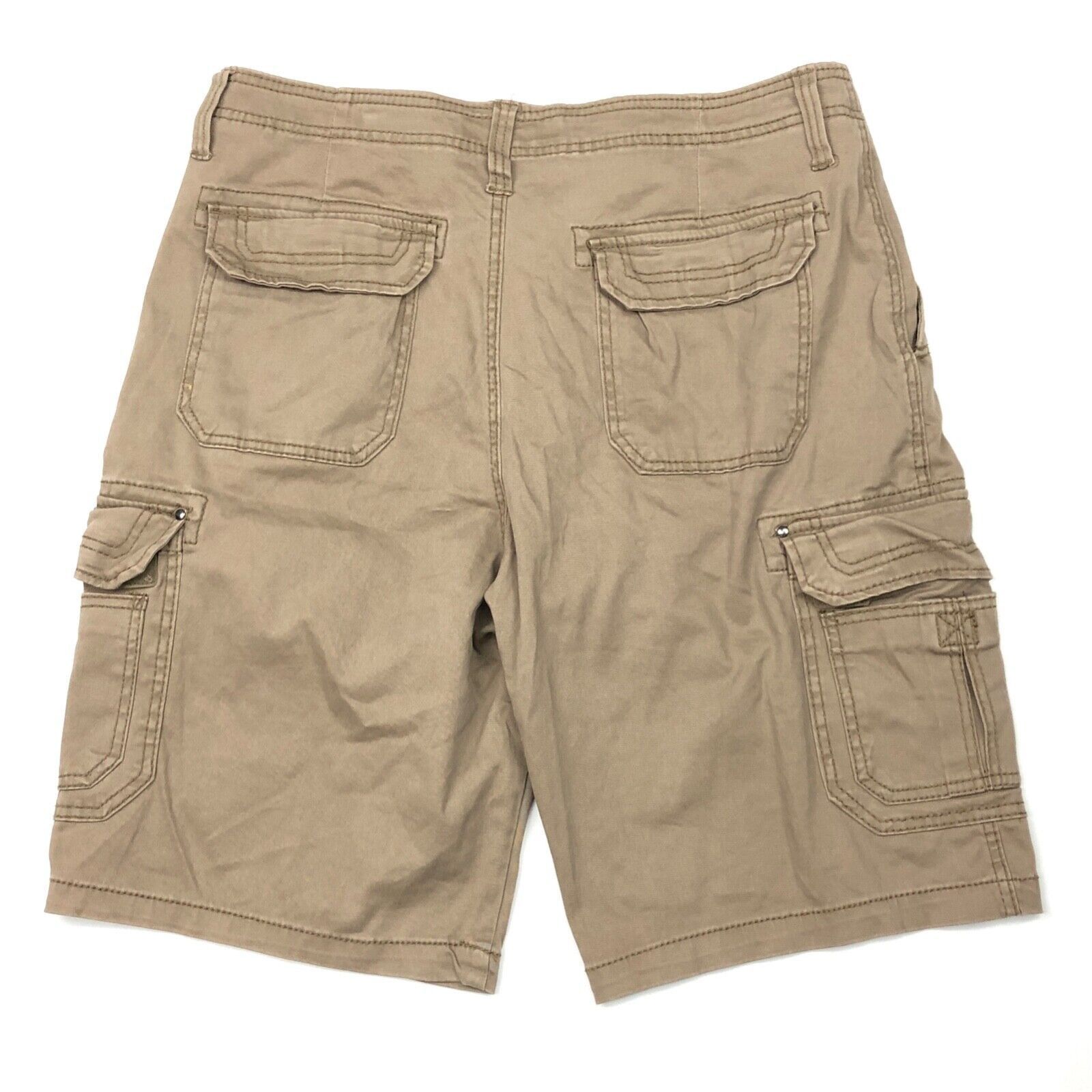 UNIONBAY × Vintage Vintage Y2K UnionBay Tan Brown Khaki Cargo Shorts Bottoms Size US 36 / EU 52 - 5 Thumbnail