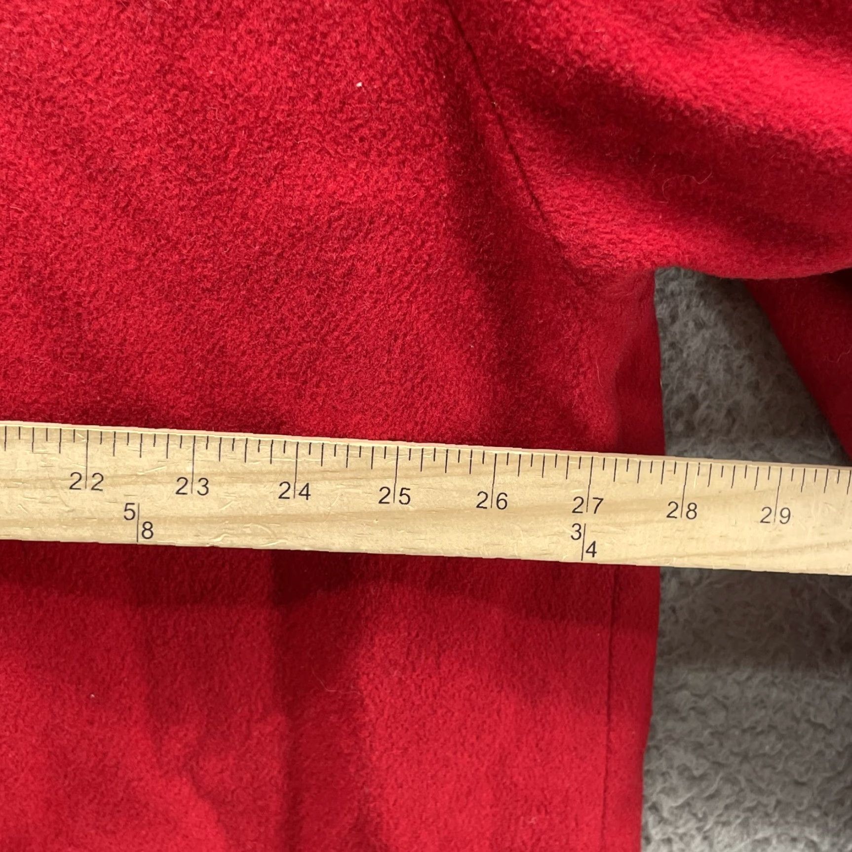 Vintage VINTAGE Westbound Cape Swing Pea Coat Women's 20 1960s 100% Wool Red Coat Classic Wool Capes - Size 3XL / US 20-22 - 3 Thumbnail