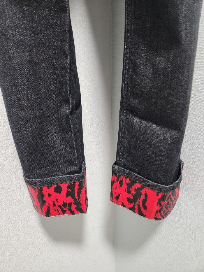Neil Barrett Neil Barrett red Printed Cuff Jeans Size US 34 / EU 50 - 5 Thumbnail