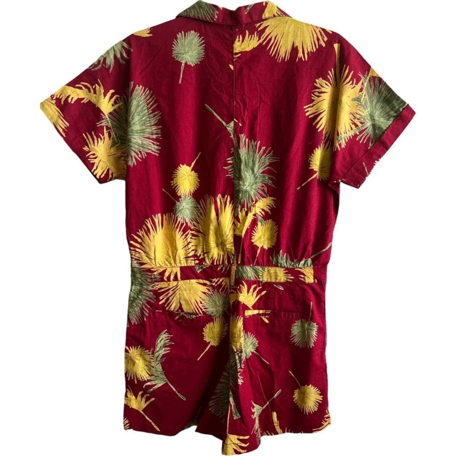 Free People FREE PEOPLE Malibu Romper Maroon w/ Tags, Small Size 30" / US 8 / IT 44 - 4 Thumbnail