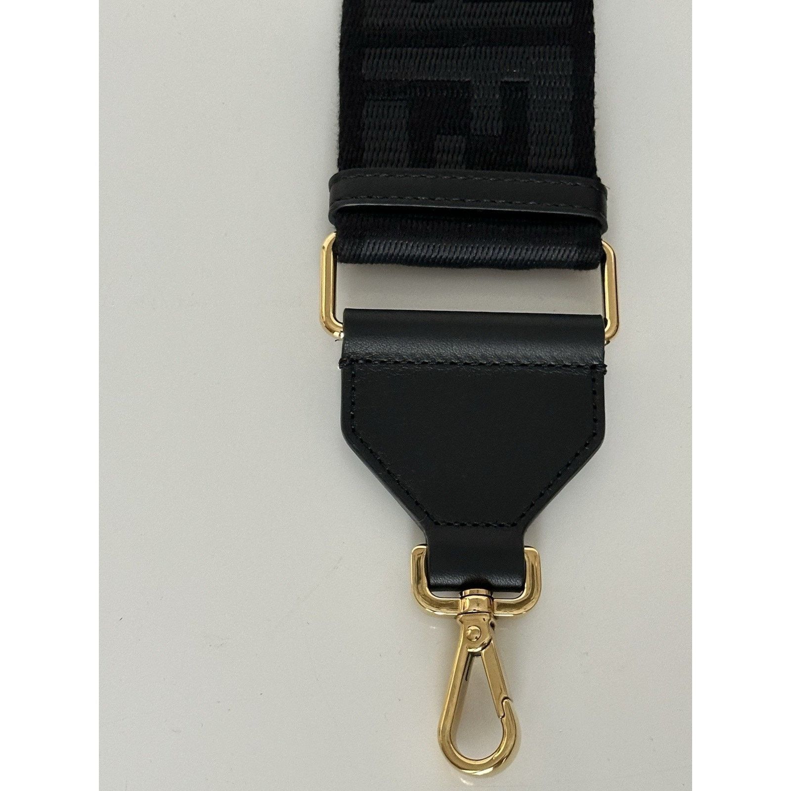 Fendi FENDI FF Logo Adjustable Strap Black Made in Italy NWT $1030 Size ONE SIZE - 11 Thumbnail