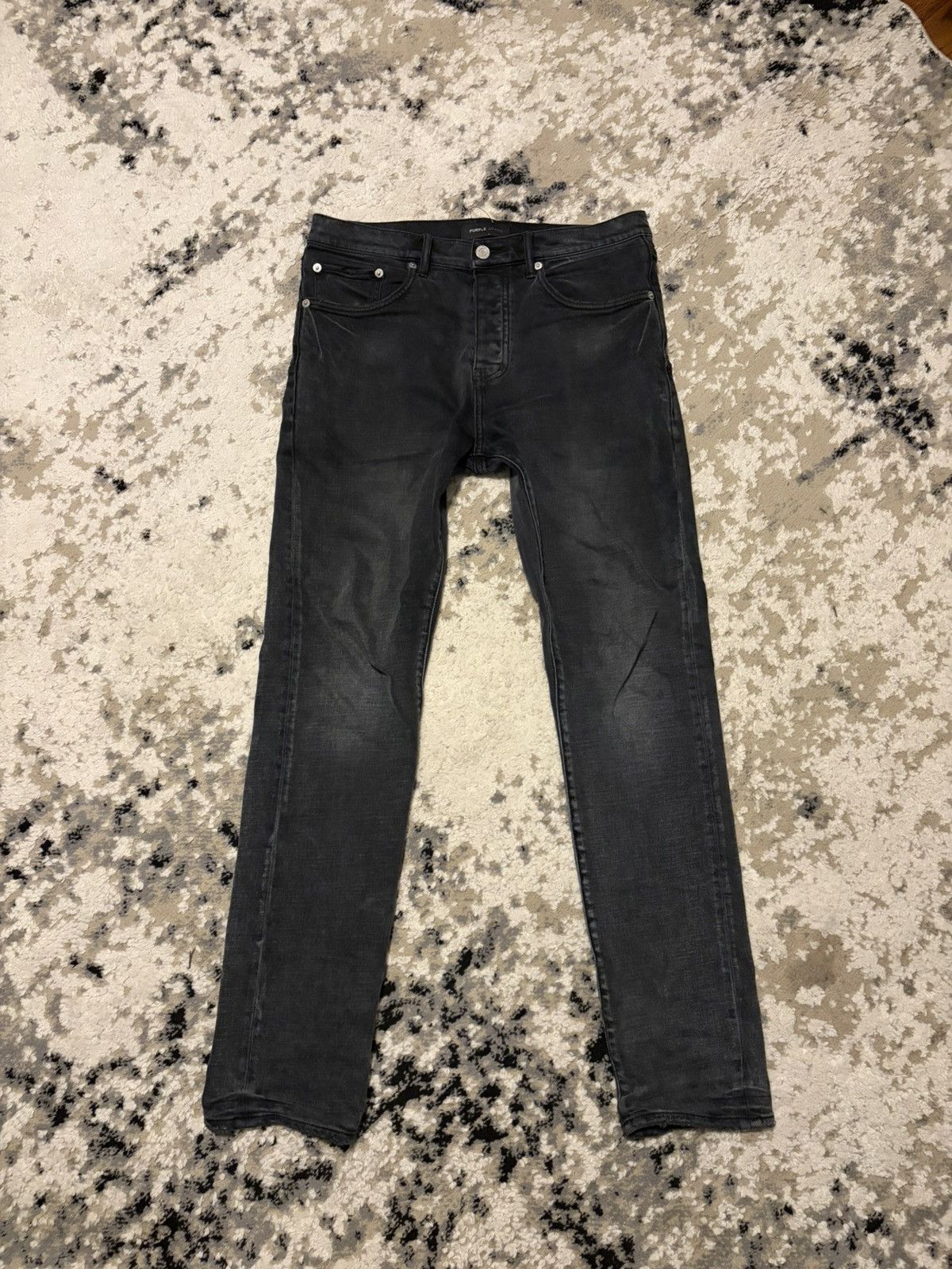 Purple Brand Purple Jeans - Black Heavy Repair Plaid Patch 31