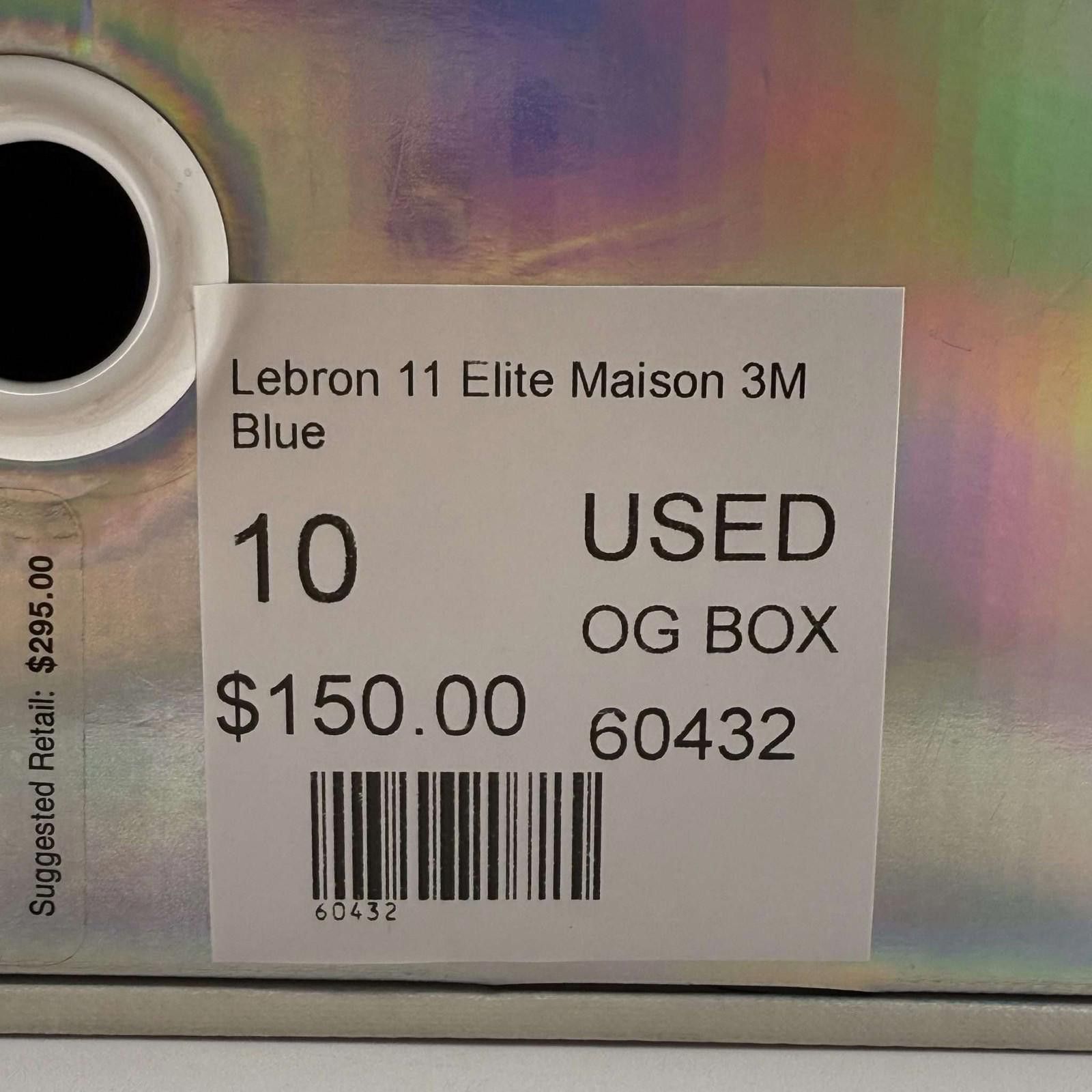 Nike Nike LeBron 11 Elite Maison 3M Blue US 10 Used OG Box Size US 10 / EU 43 - 9 Thumbnail