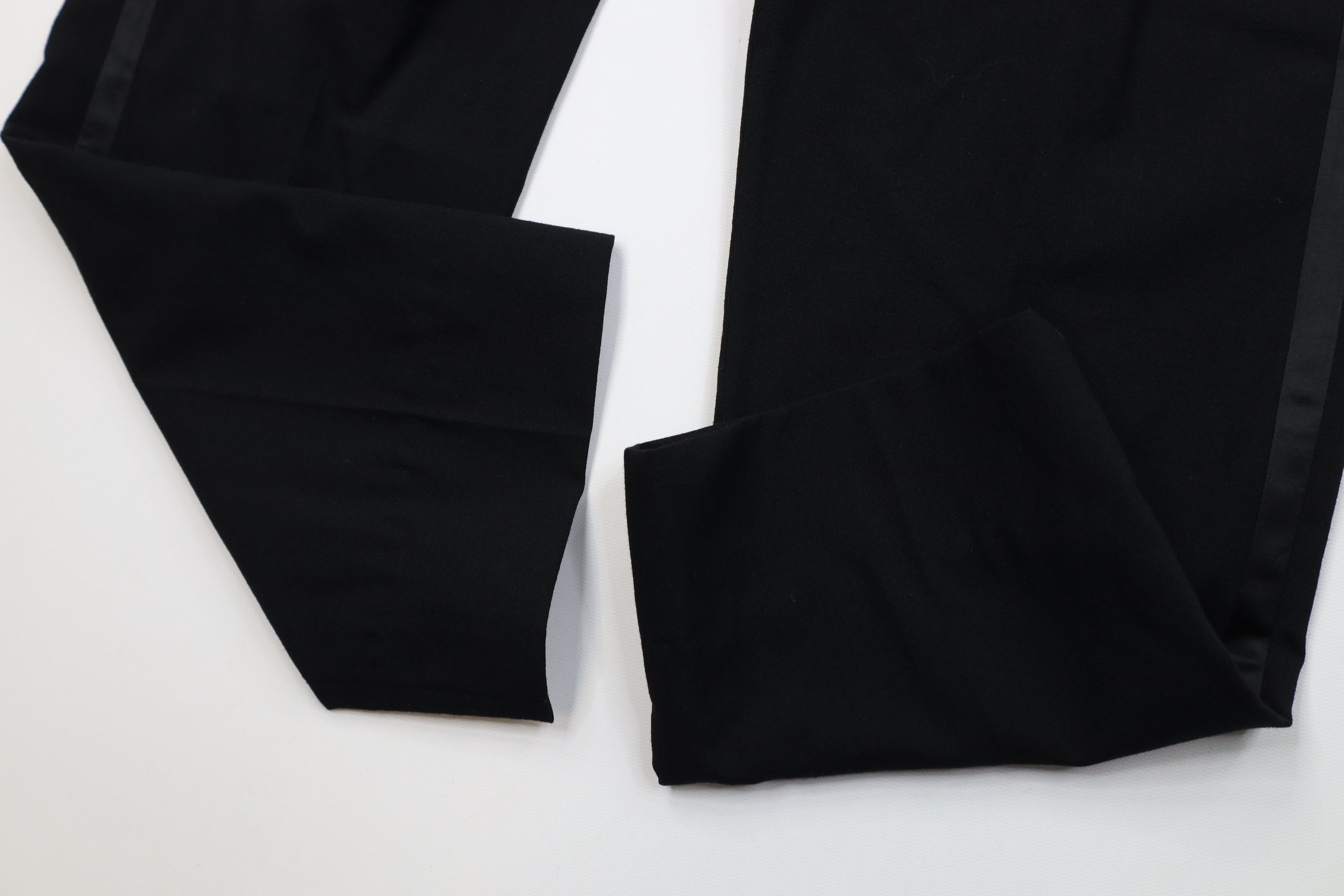 Vintage Vintage 50s Streetwear Satin Tuxedo Pants Trousers Black USA Size US 35 - 5 Thumbnail