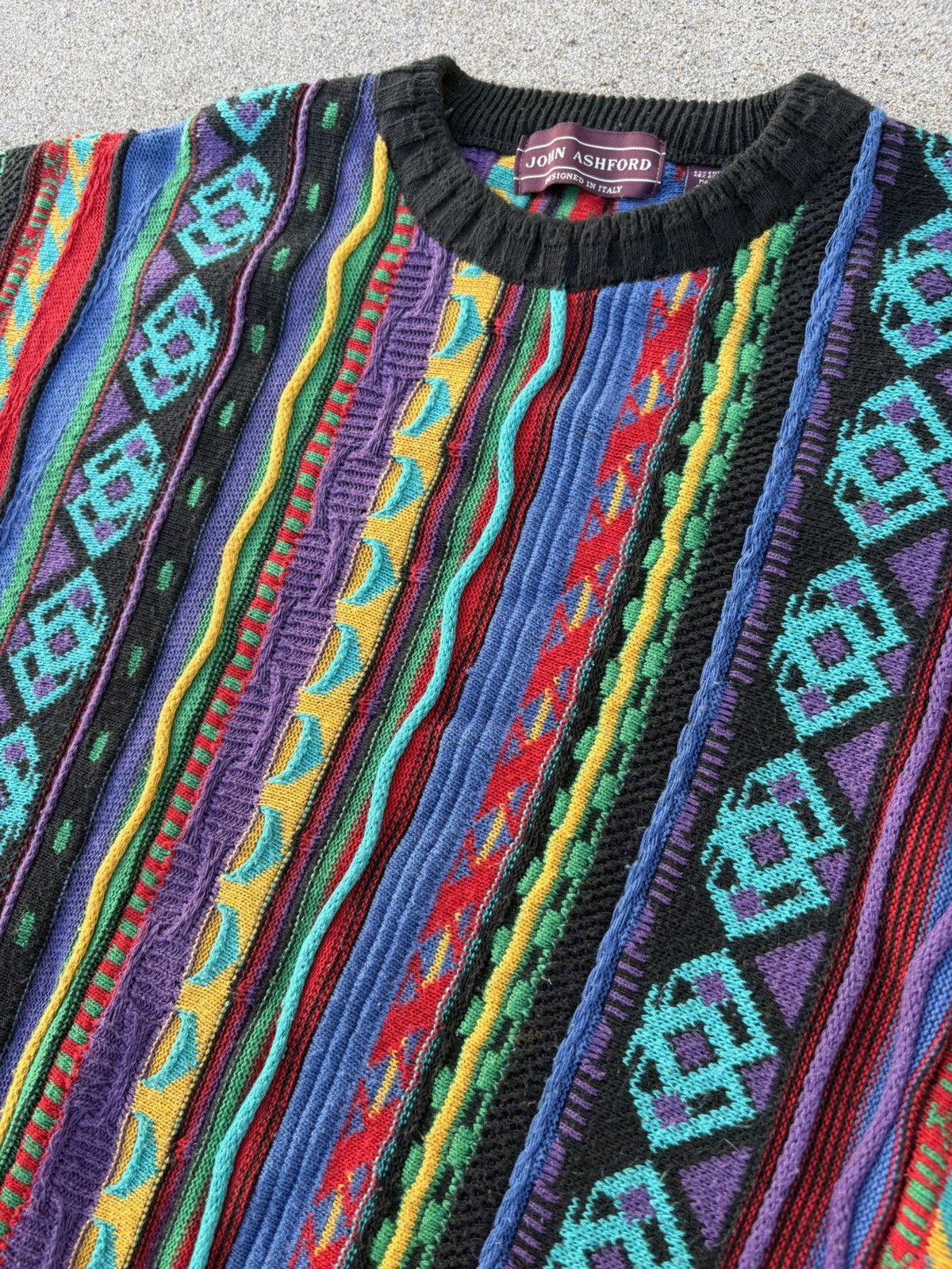 John Ashford × Vintage Coogi style multicoloured sweater Size US M / EU 48-50 / 2 - 4 Thumbnail