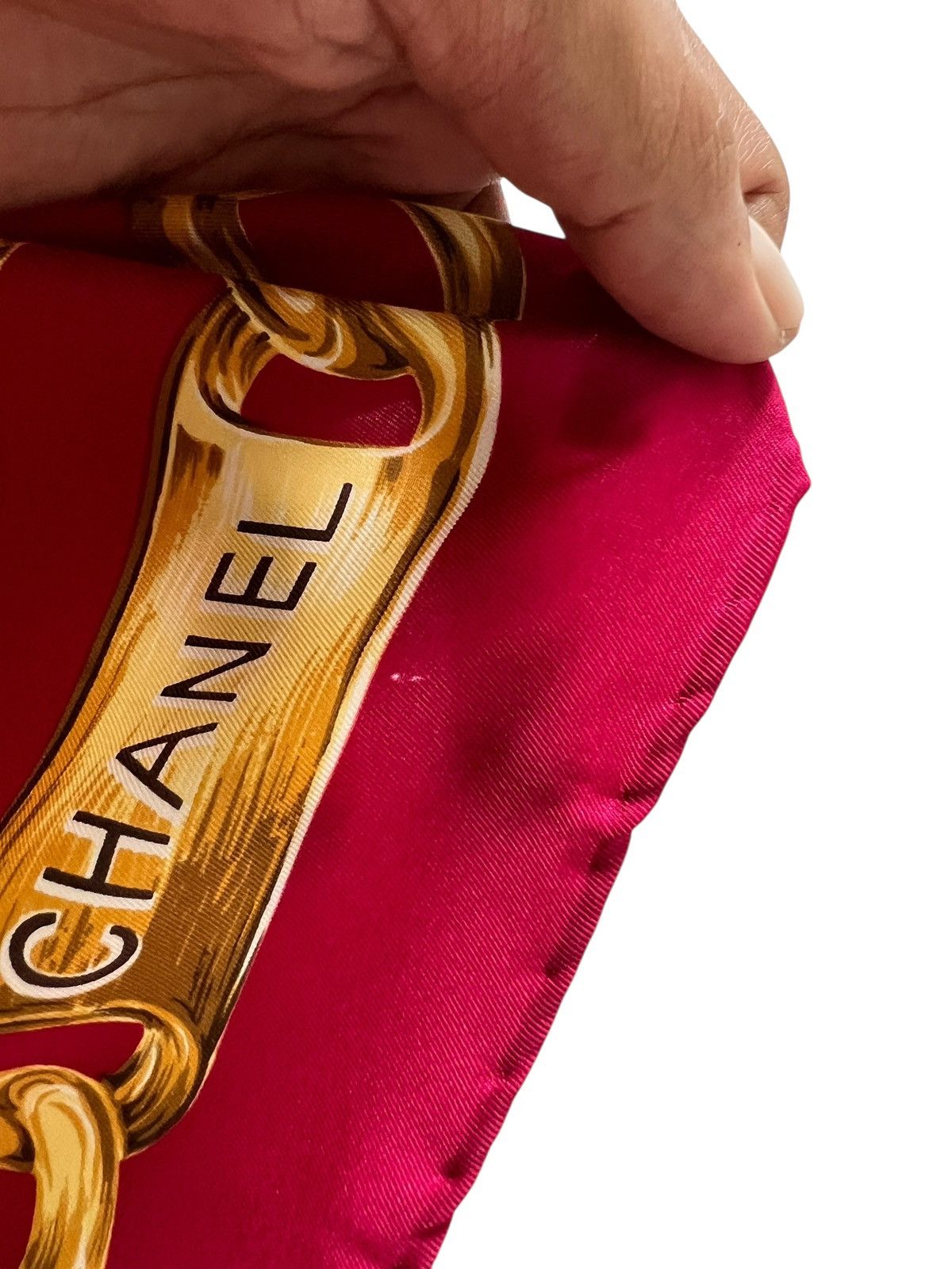 Chanel Vintage Chanel Silk Scarf Size ONE SIZE - 9 Thumbnail