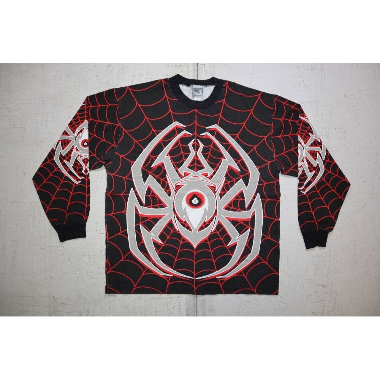 Vintage Vintage SixSixOne 90s Spider web AOP Dirt Bike Motocross Size US L / EU 52-54 / 3 - 1 Thumbnail