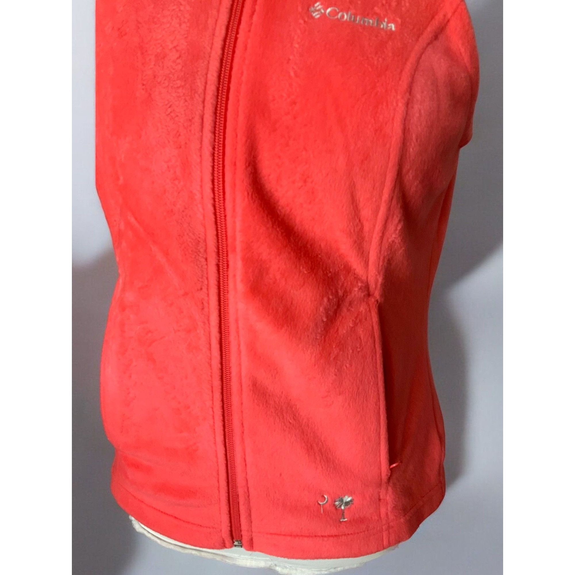 Columbia Columbia Womens XS Polyester Embroidered Coral Fleece Vest F Size XS / US 0-2 / IT 36-38 - 6 Thumbnail