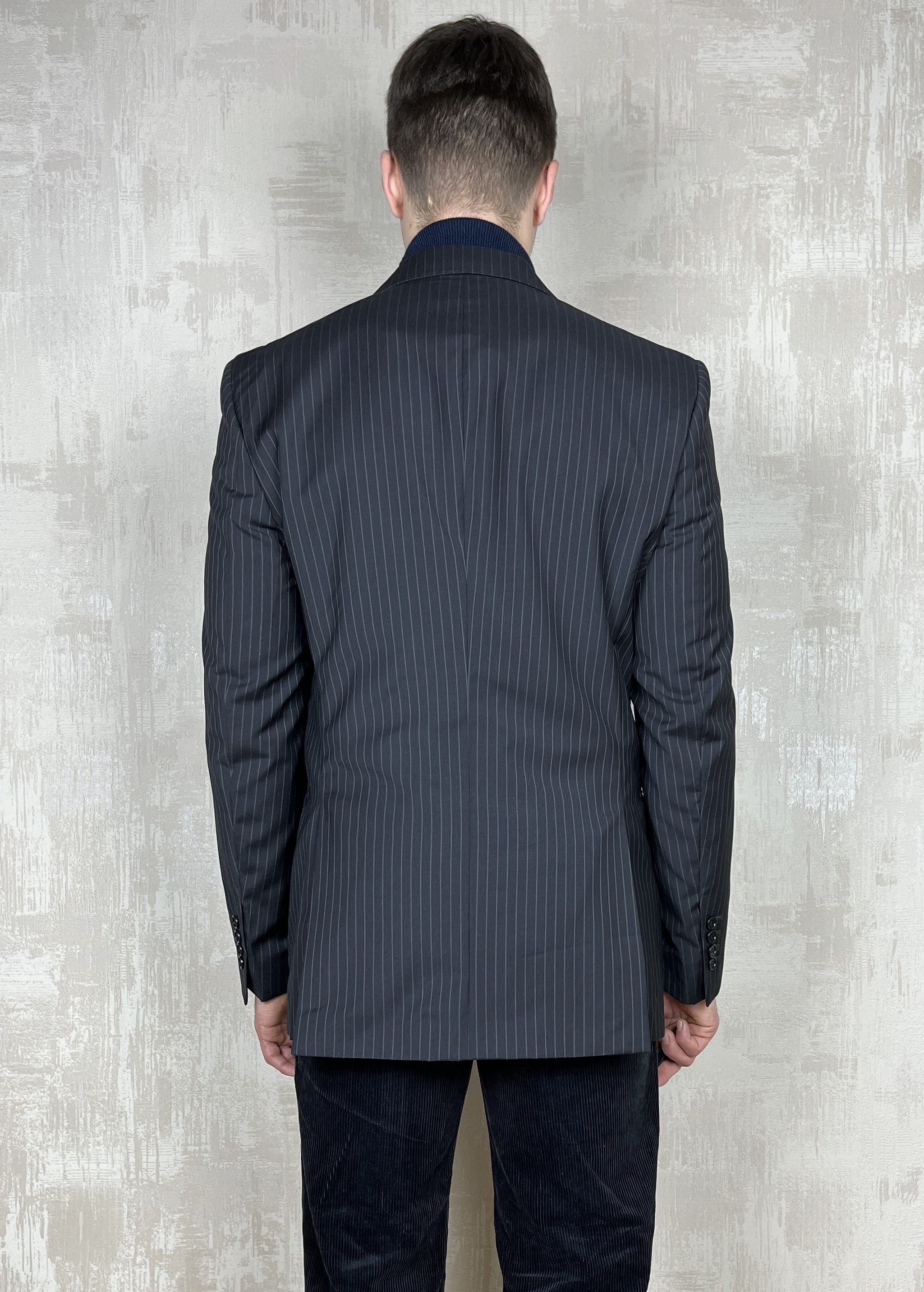Paoloni Paoloni Extra-fine Virgin Wool Striped Blazer Size 54 Size US L / EU 52-54 / 3 - 19 Thumbnail