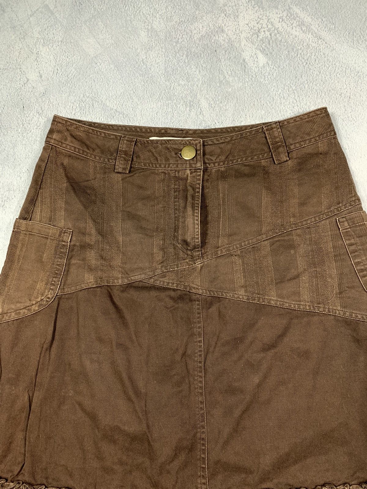 Japanese Brand × Vintage Vintage Y2K Japanese flared midi skirt streetwear size Size 32" / US 10 / IT 46 - 5 Thumbnail