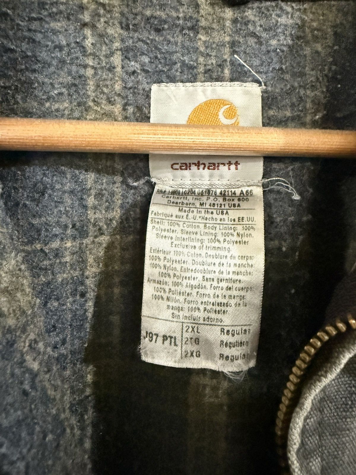 Carhartt Carhartt VINTAGE Detroit J97 Jacket Size US XXL / EU 58 / 5 - 4 Thumbnail