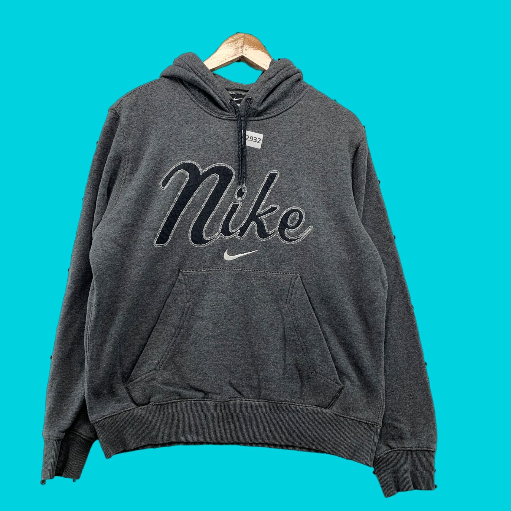 Nike Nike Hoodie Sweatshirt Gray Long Sleeve Pullover Mens Medium Center Swoosh Size US M / EU 48-50 / 2 - 1 Thumbnail