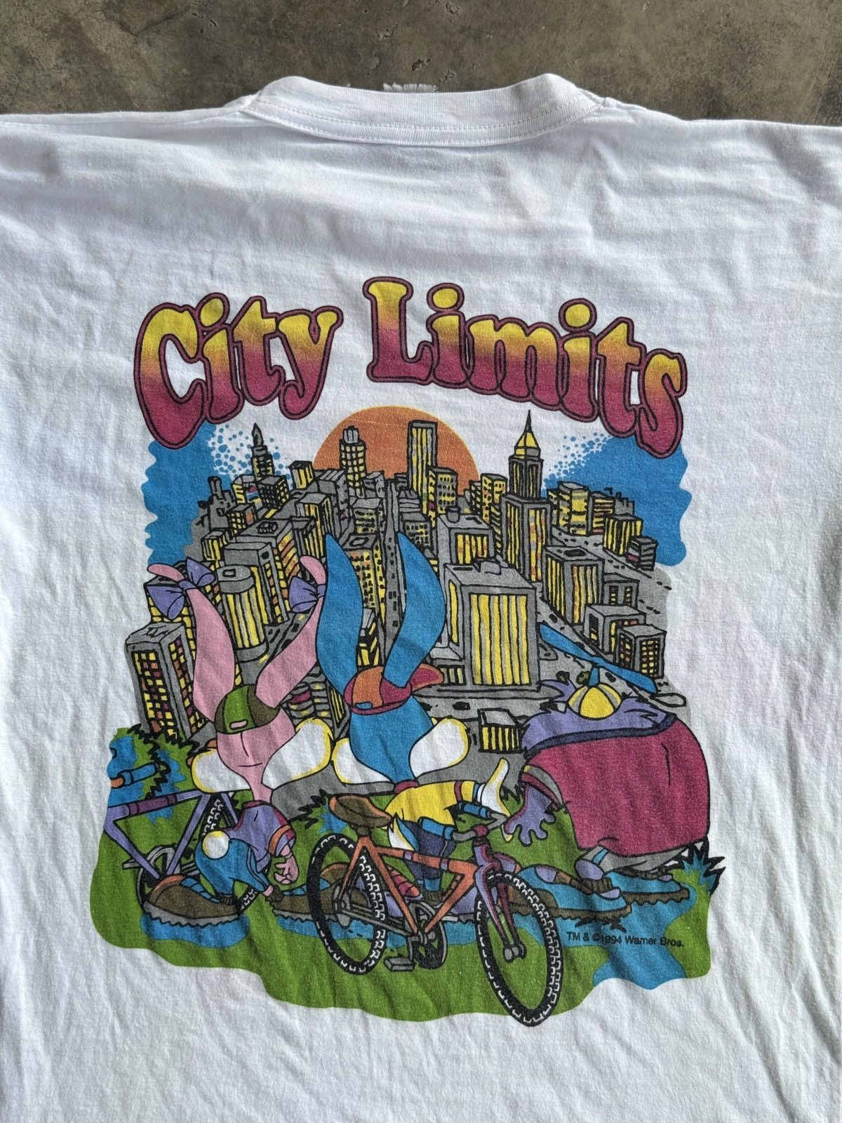 Anime × Cartoon Network × Vintage *RARE* 1994 90s VINTAGE WARNER BROS LOONEY TUNES ROAD 66 TEE Size US M / EU 48-50 / 2 - 10 Thumbnail