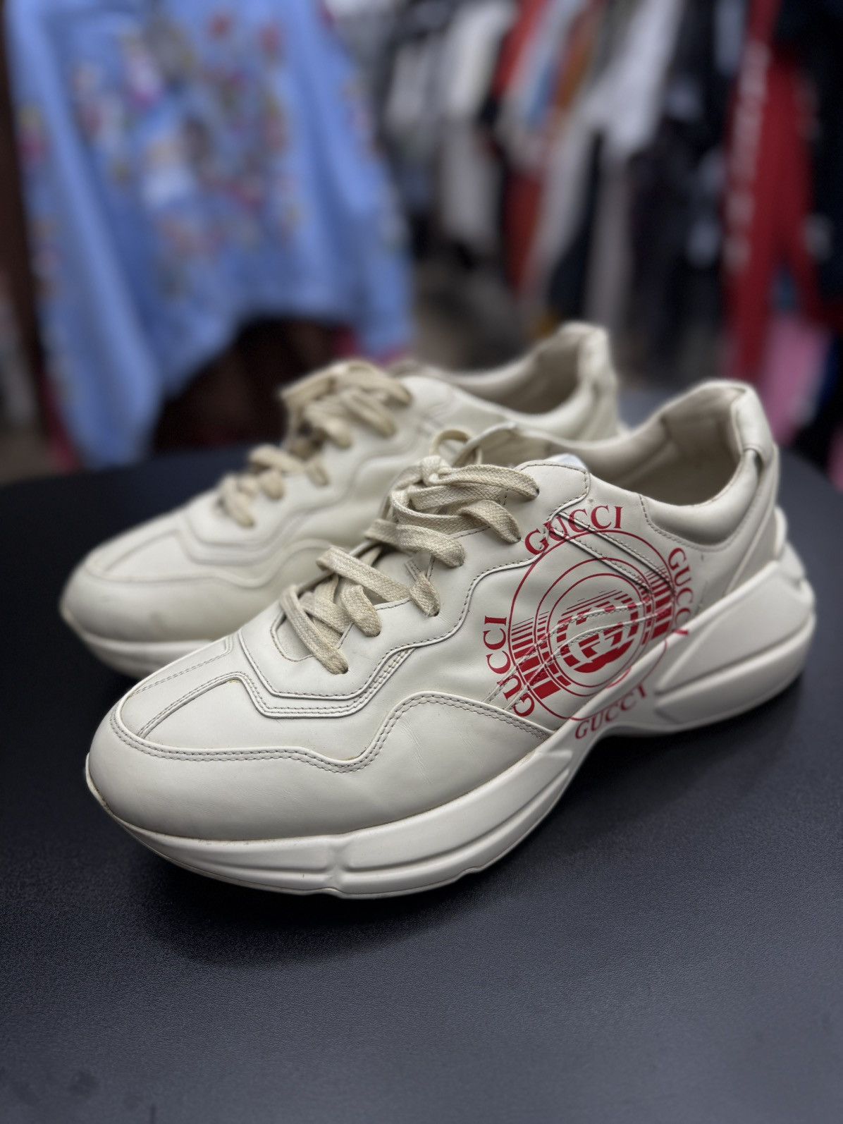 Gucci Gucci Rhyton Sneakers Size 11.5G/12US Size US 12 / EU 45 - 5 Thumbnail