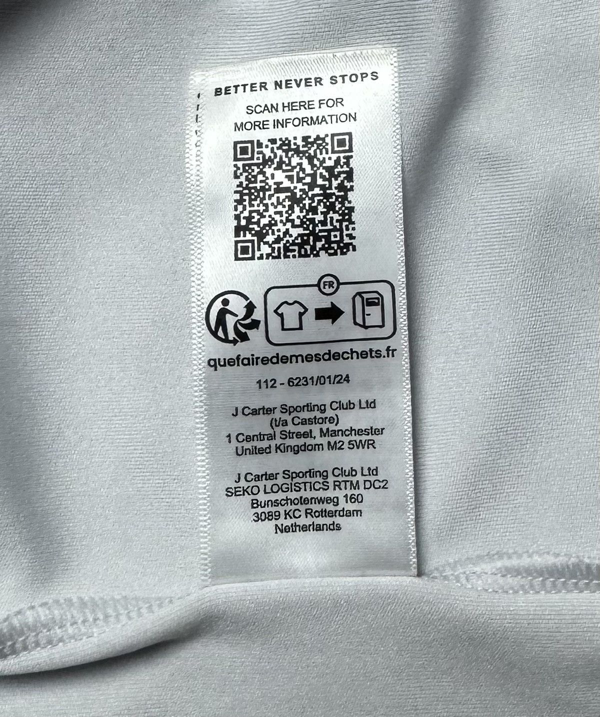 Castore Glasgow Rangers 2024 2025 Away Shirt Jersey Long Sleeve Size US L / EU 52-54 / 3 - 15 Thumbnail
