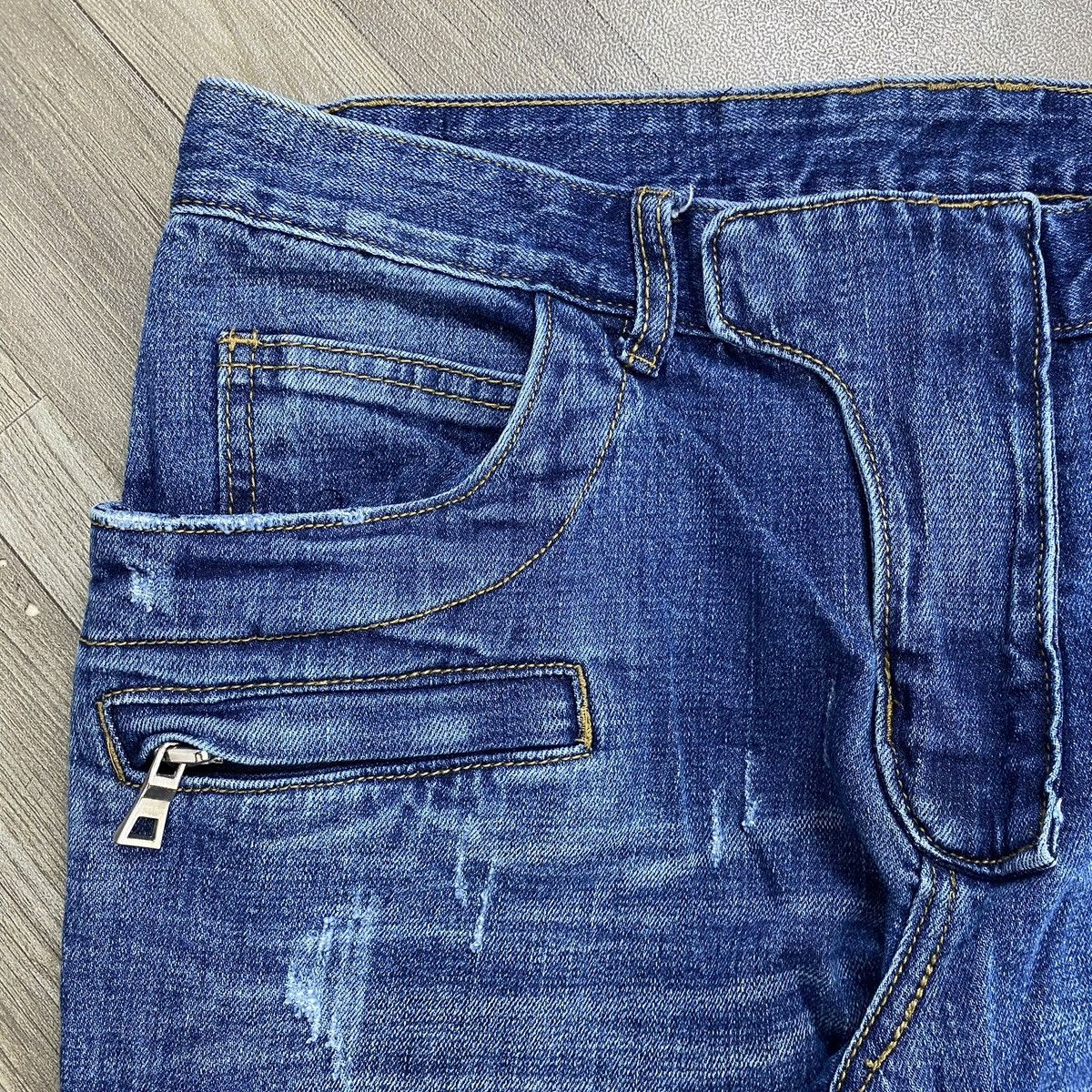 Japanese Brand Iconic Moto Biker Denim Size US 32 / EU 48 - 4 Thumbnail