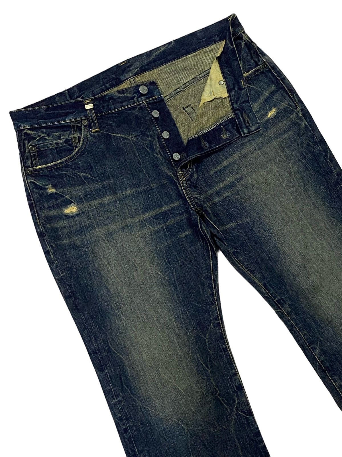 Hysteric Glamour Hysteric Glamour Flare Ripped Distressed Jeans Size US 35 - 18 Thumbnail