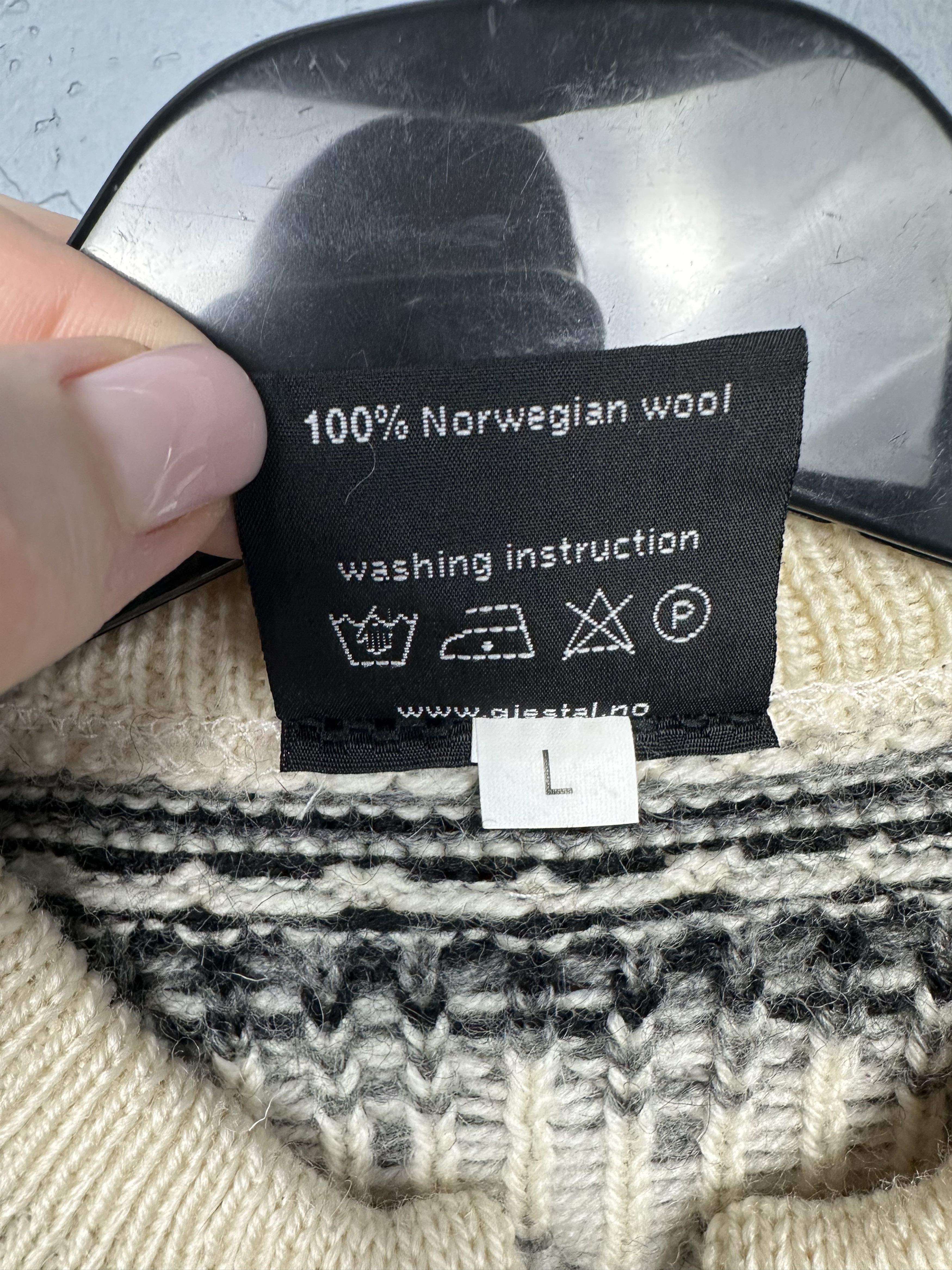 Other Norwegian Wool Vintage Mens Sweater Size US L / EU 52-54 / 3 - 4 Thumbnail