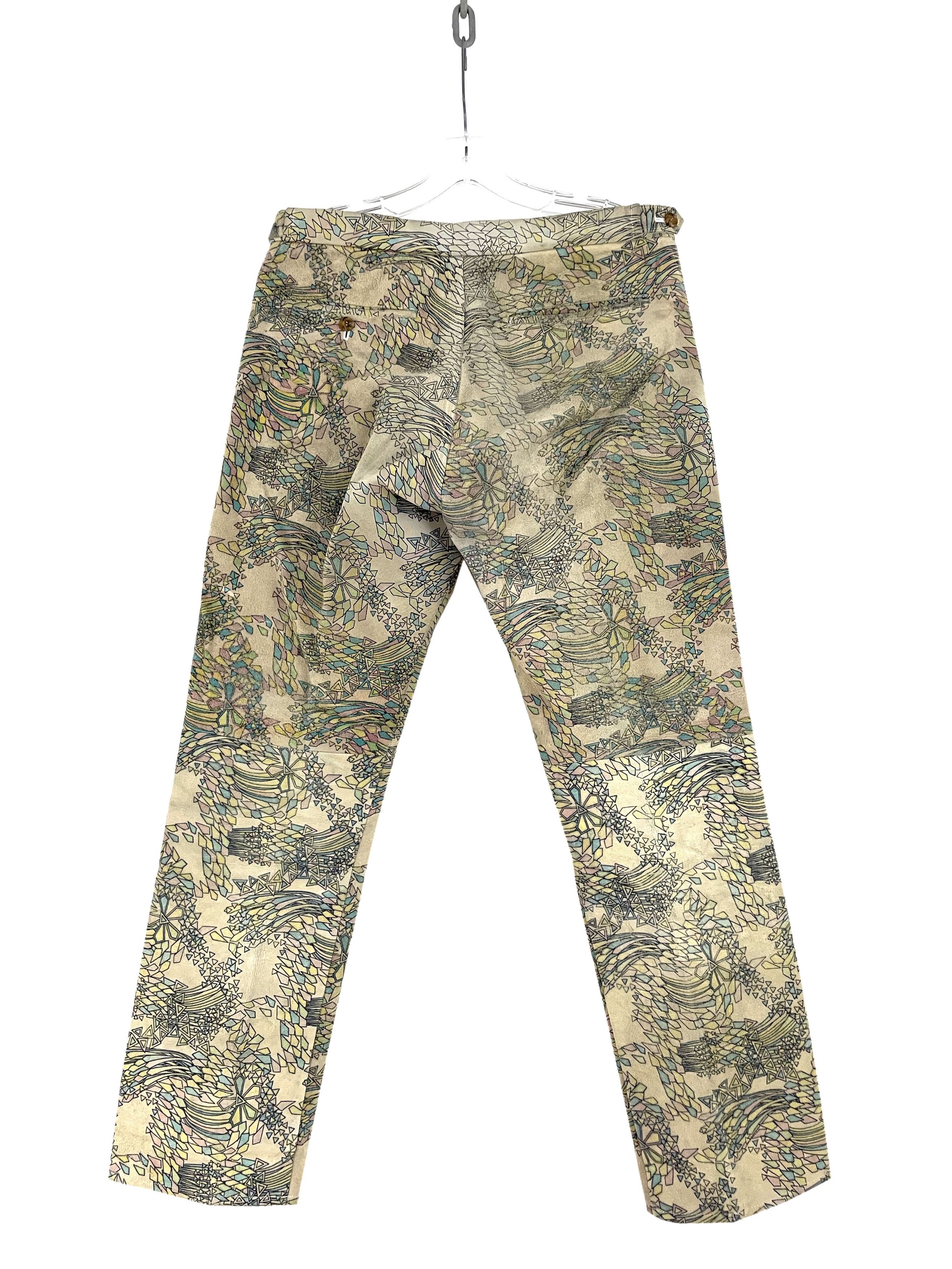 Comme des Garcons Homme Plus 2001 Psychedelic Suede Pants Size US 32 / EU 48 - 7 Thumbnail