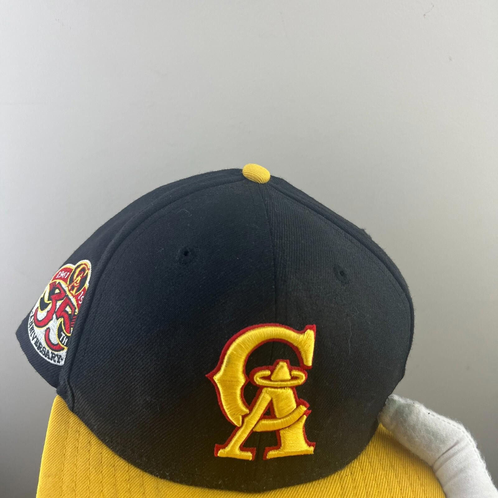 New Era Vintage California Angels New Era Fitted Hat Size 7 1/2 35th Size ONE SIZE - 2 Thumbnail