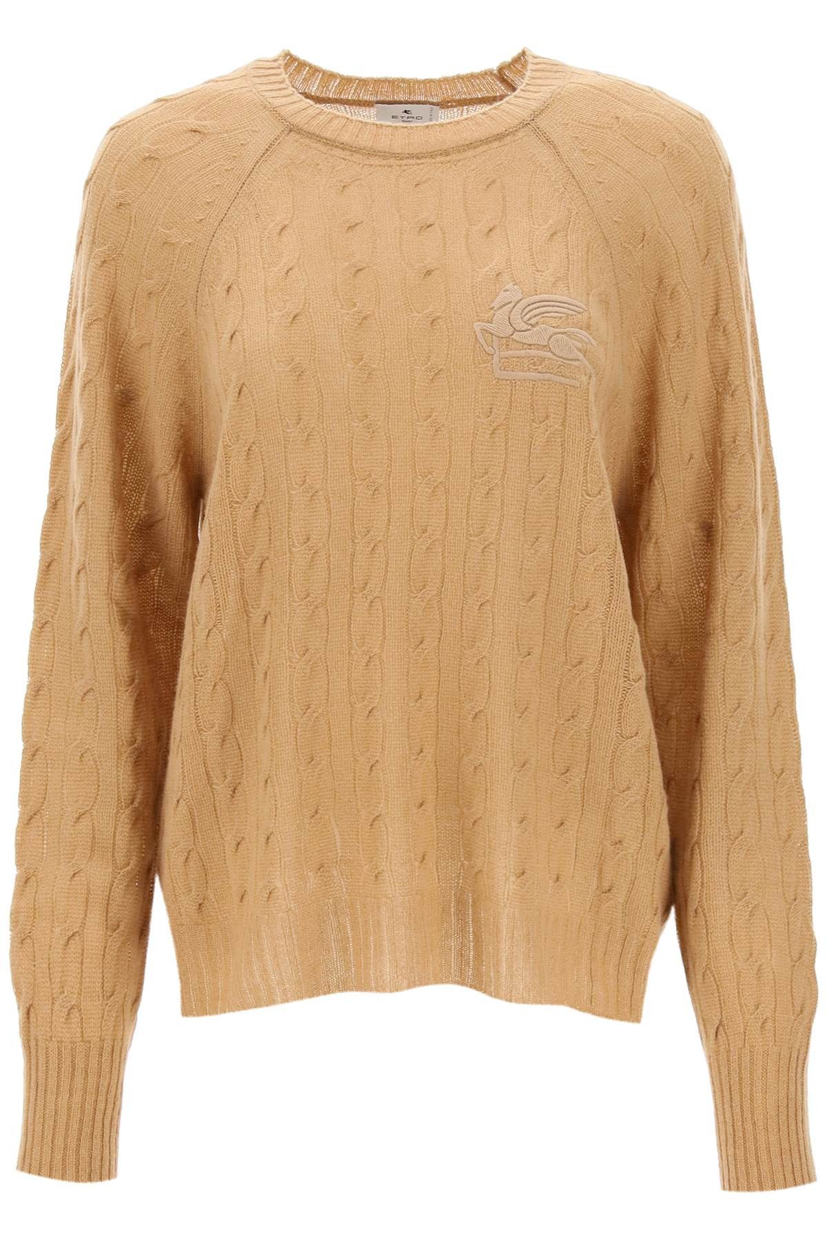 Etro ETRO Cashmere Sweater With Pegasus Embroidery Size S / US 4 / IT 40 - 1 Thumbnail