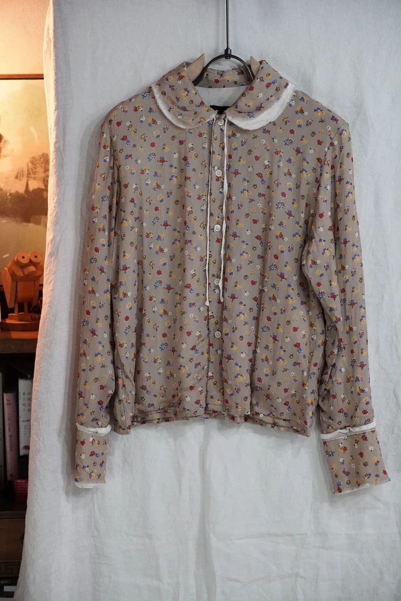 Other Comme Des Garcons Rei Nakagukawa Printed Double Shirt Size S / US 4 / IT 40 - 1 Thumbnail