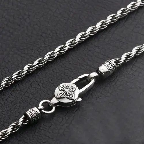 Other 4mm Round Men's Hemp Rope Necklace Size ONE SIZE - 3 Thumbnail