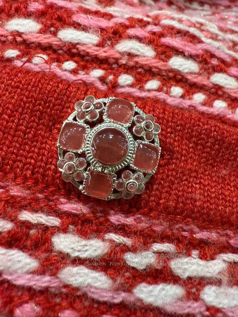 Chanel Chanel Red wool blend cardigan coat Size XS / US 0-2 / IT 36-38 - 3 Thumbnail
