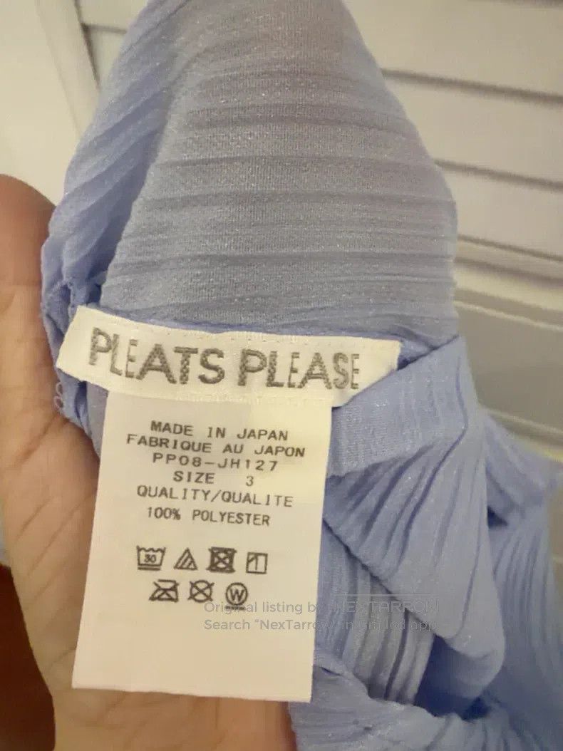 Issey Miyake Issey Miyake Light Blue Sleeveless Dress Size M / US 6-8 / IT 42-44 - 3 Thumbnail