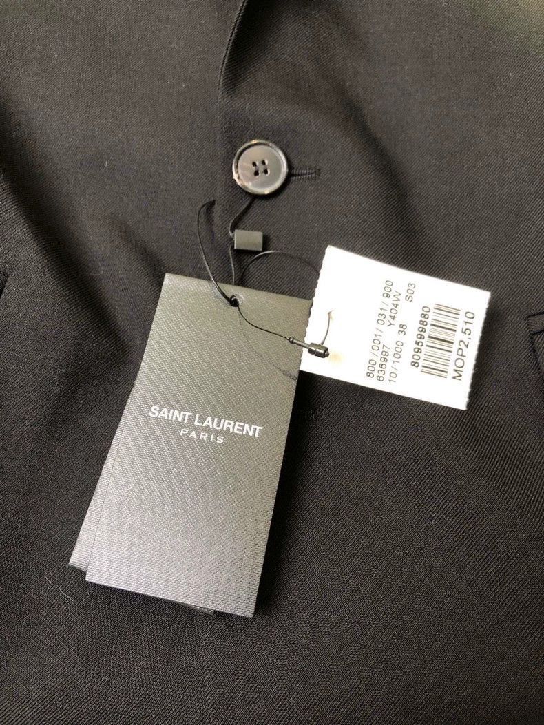 Saint Laurent Paris ysl saint laurent black blazer 2020 Size US S / EU 44-46 / 1 - 1 Thumbnail