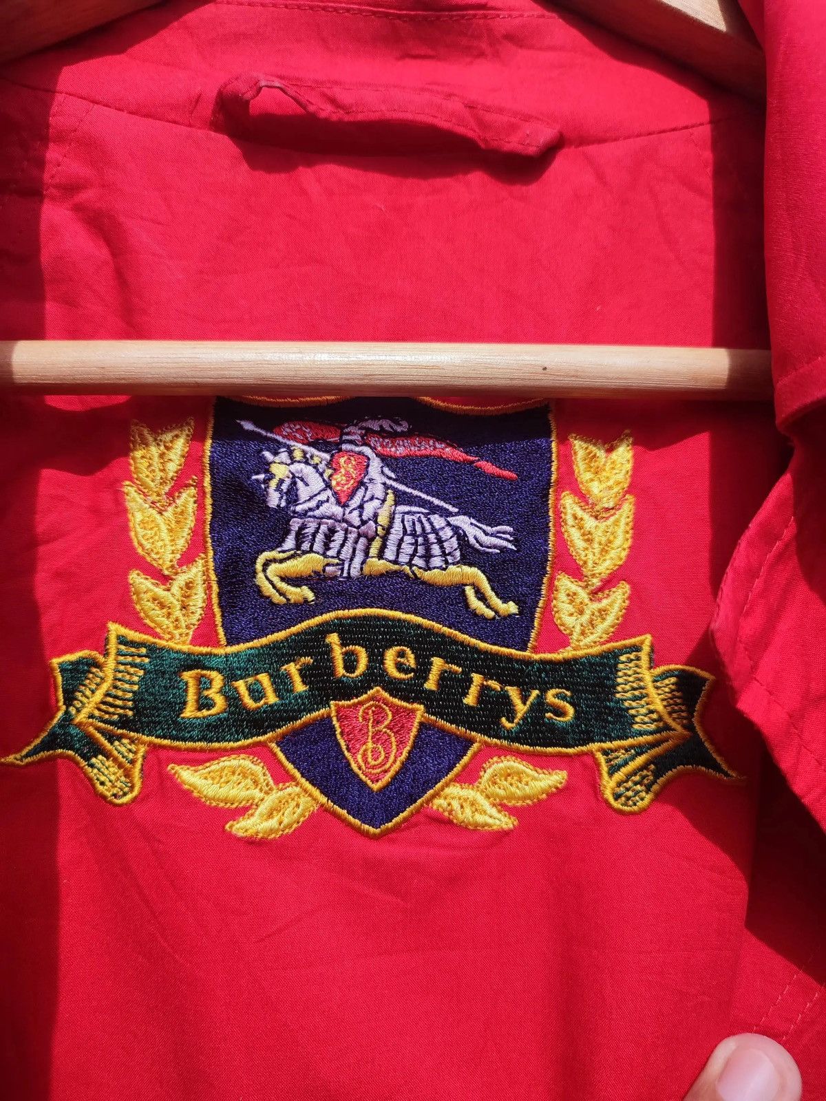 Burberry × Vintage Vintage Burberrys Red Swing Coat – Made in England Size L / US 10 / IT 46 - 12 Thumbnail